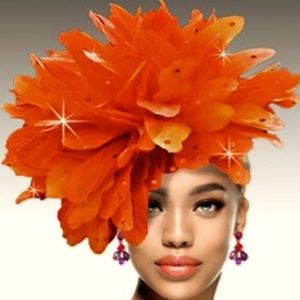 Beloved Millinery Dazzling Fascinating Feathered Fascinator" Derby Tea Brunch